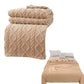 Soft Warm Reversible Faux Long Plush Blanket