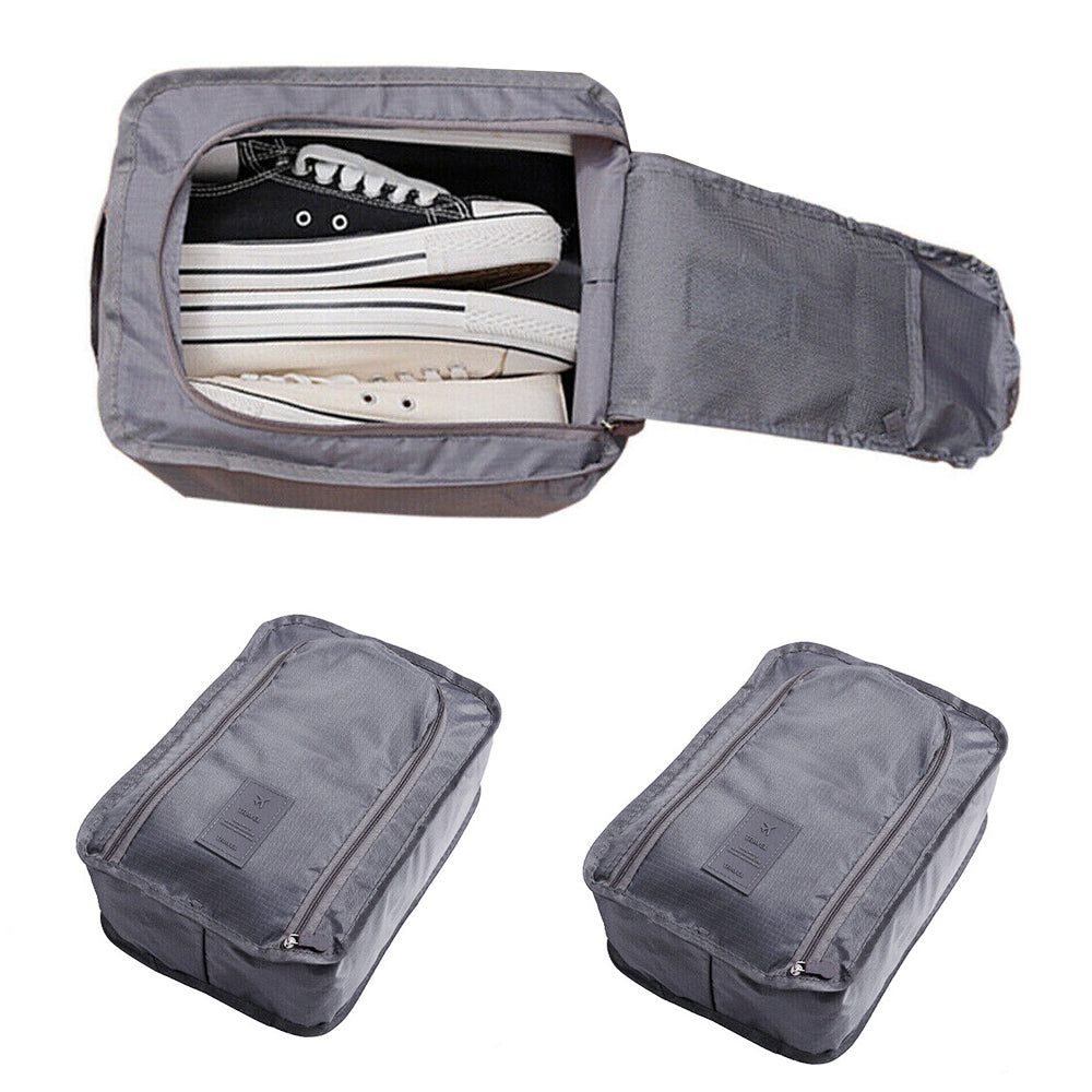 2Pcs Travel Handle Held Shoe Storage Bag