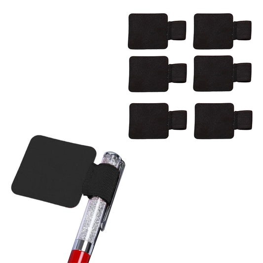 6Pcs Self-adhesive Elastic Loop Pen Holder for Notebooks and Tablets