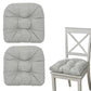 2PCS Chair Seat Cushions 48x48cm Square Pad with Backrest for Home Office Dining