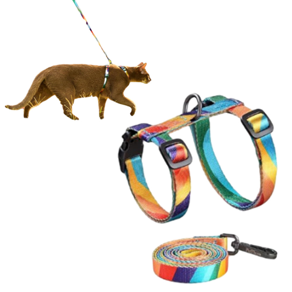 Cat Adjustable Harness and Leash Set