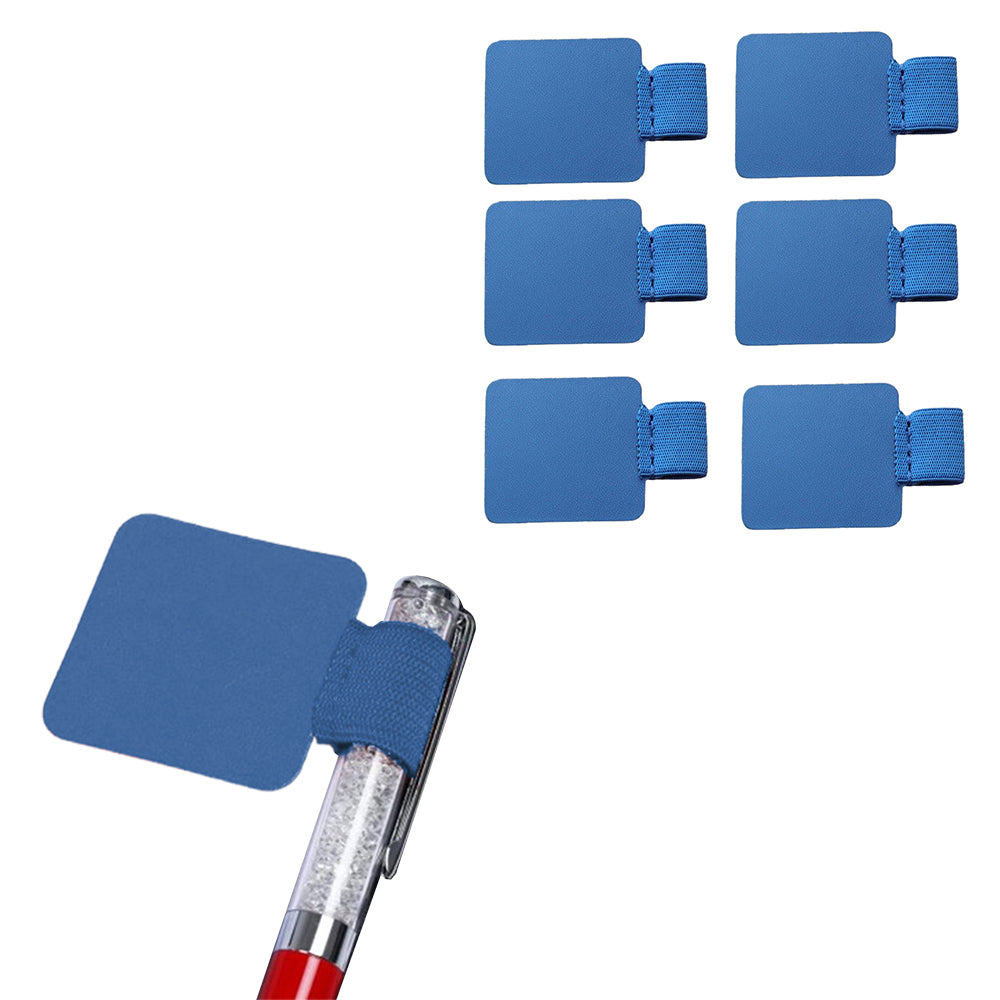 6Pcs Self-adhesive Elastic Loop Pen Holder for Notebooks and Tablets