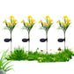 4Pcs Solar Garden Flowers Stake Light