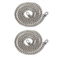 2Pcs Flat Chain Shoulder Strap Replacement Metal Bag Strap with Hook Clasps for Handbags Purses