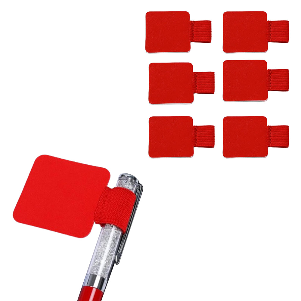 6Pcs Self-adhesive Elastic Loop Pen Holder for Notebooks and Tablets