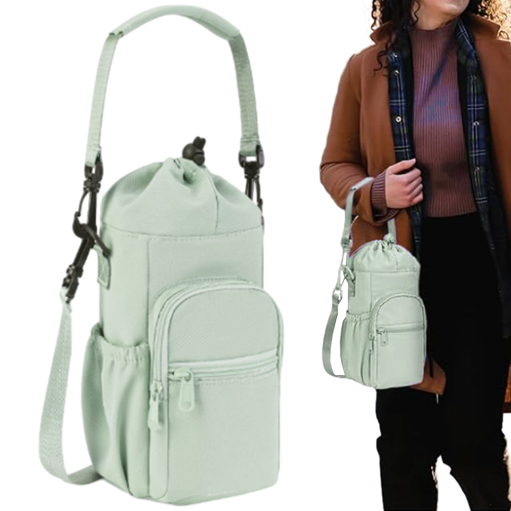 Water Bottle Sleeve with Adjustable Strap for 40oz Tumbler Cup Water Bottle