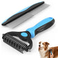 Two Sets Pet Grooming Combo Shedding and Dematting Brush for Dogs Cats