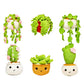 6 Pack Hanging Potted Plants Craft Knitting Crocheting Kits With Crochet Hooks Yarn Set