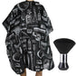 Hair Cutting Cape Waterproof Hair Styling Cape with Snap Closure and Brush