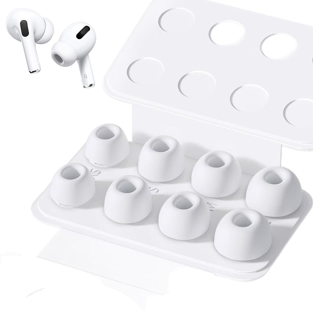 Replacement Ear Tips 4 Pairs For AirPods Pro 2nd 1st Generation With Portable Storage Box