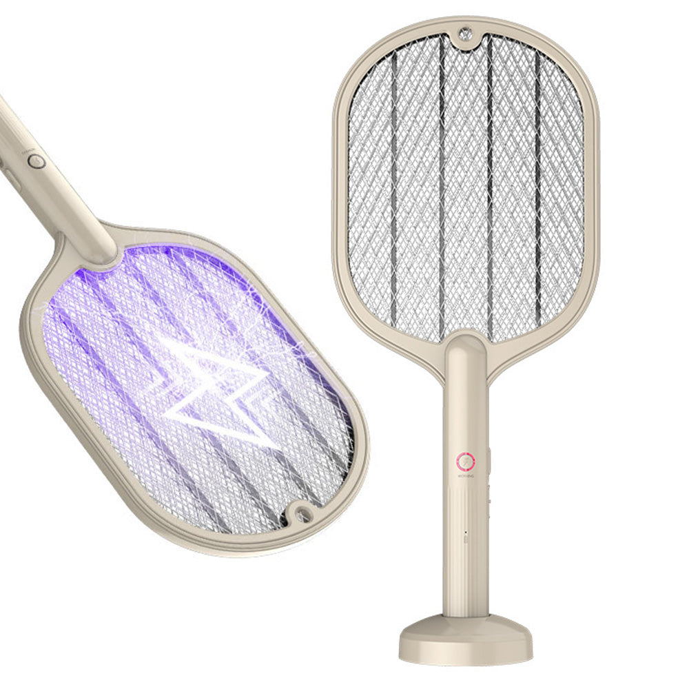 Smart Electric Fly Swatter 2 in 1 UV Light Mosquito Trap 3 Layer Grid USB Charging