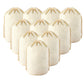 10 Pack Reusable Canvas Drawstring Storage and Gift Bags