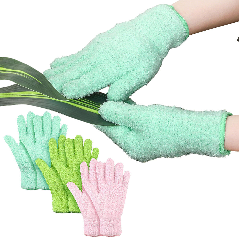 3Pcs Dusting Gloves Cleaning Mitts for Furniture Home Car