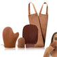 4 In 1 Double sided Self Tanning Mitt Applicator Kit Back Tanning Glove