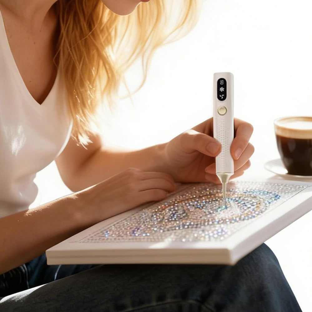Electric Diamond Painting Pen with Vacuum Suction for DIY Craft Art