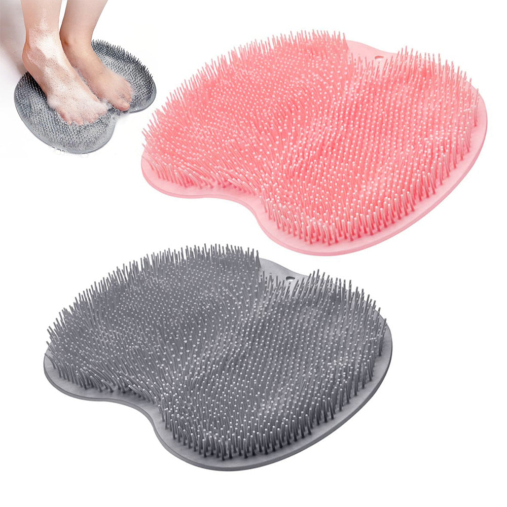 2 Pack Foot Back Body Scrubber Bath Shower Brush Cleaning Mat