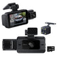 1080P 3 Cam Front and Rear Night Vision Car Dash Camera Video DVR Recorder