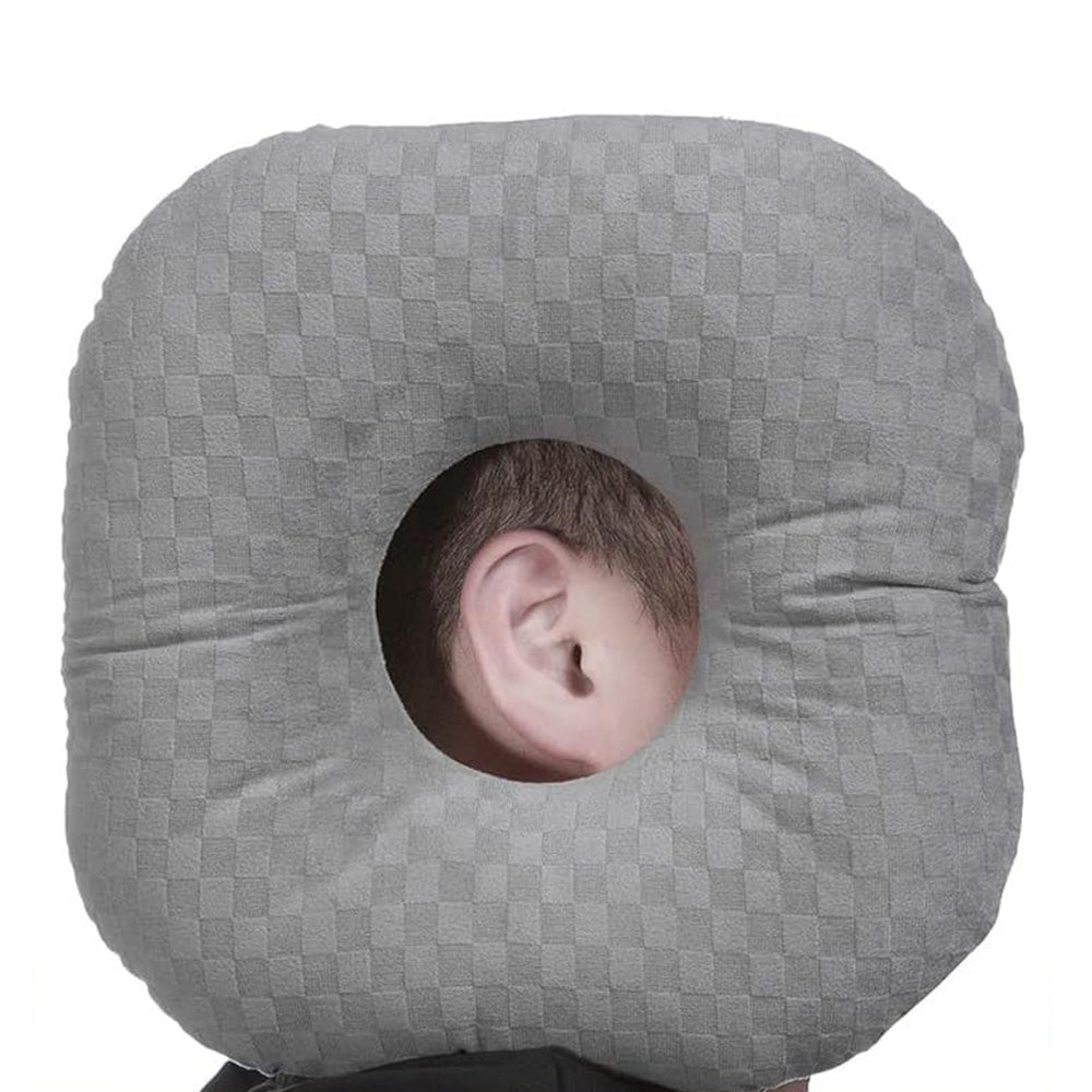 Ear Piercing Pillow with Hole for Side Sleepers Comfortable Travel Home Use