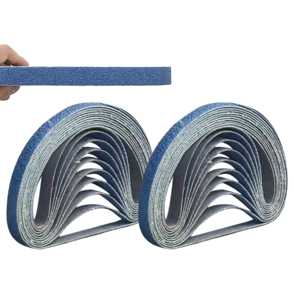 20Pcs Zirconia Sanding Belts for Metal Grinding and Polishing