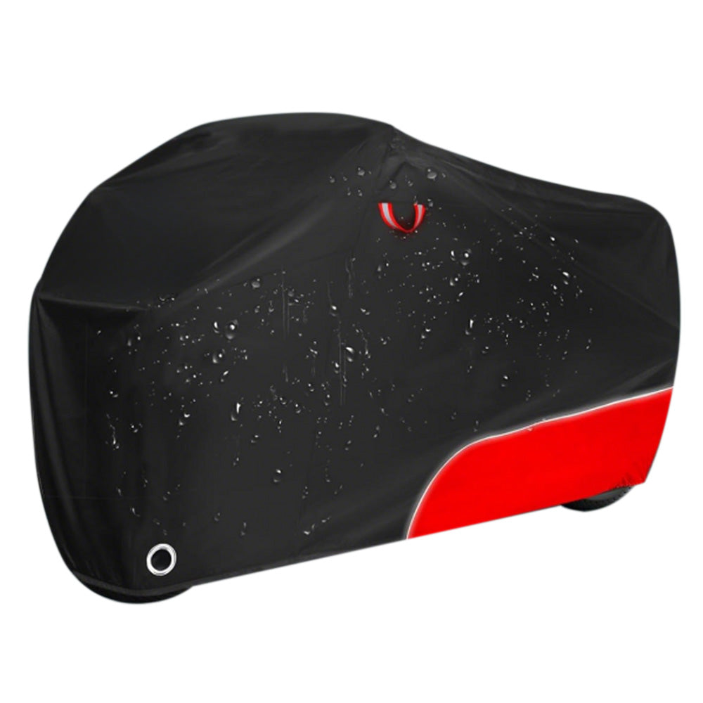 Water-Resistant Bicycle Cover Outdoor with Lock Hole Reflective Strips Dustproof UV-Resistant All-Weather