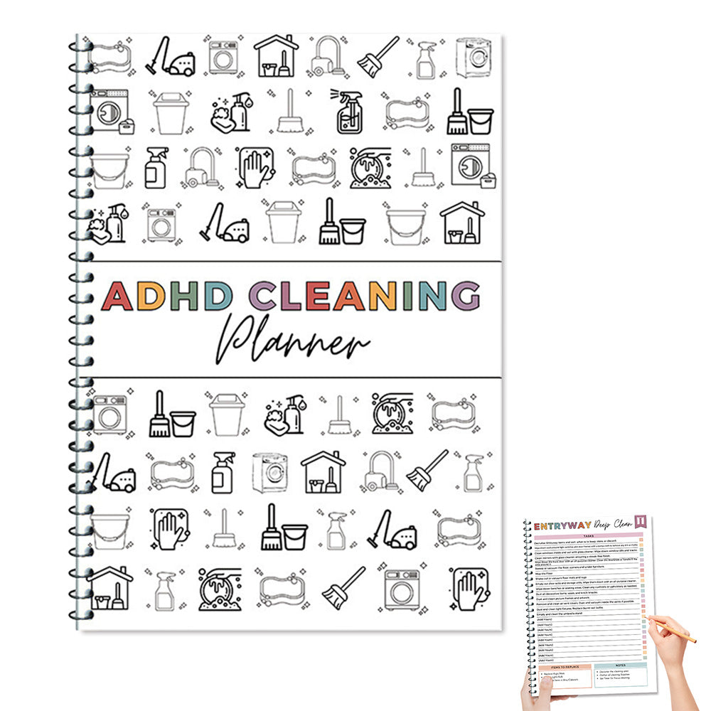 Cleaning Planner Cleaning Schedule and Checklist Organizer Notebook Editable