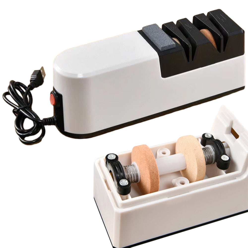 USB Charging Electric Knife Sharpener Professional 4 Stage Chef Knife Sharpening Tool