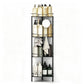 4 Tier No Drill Corner Shower Shelf with Hooks