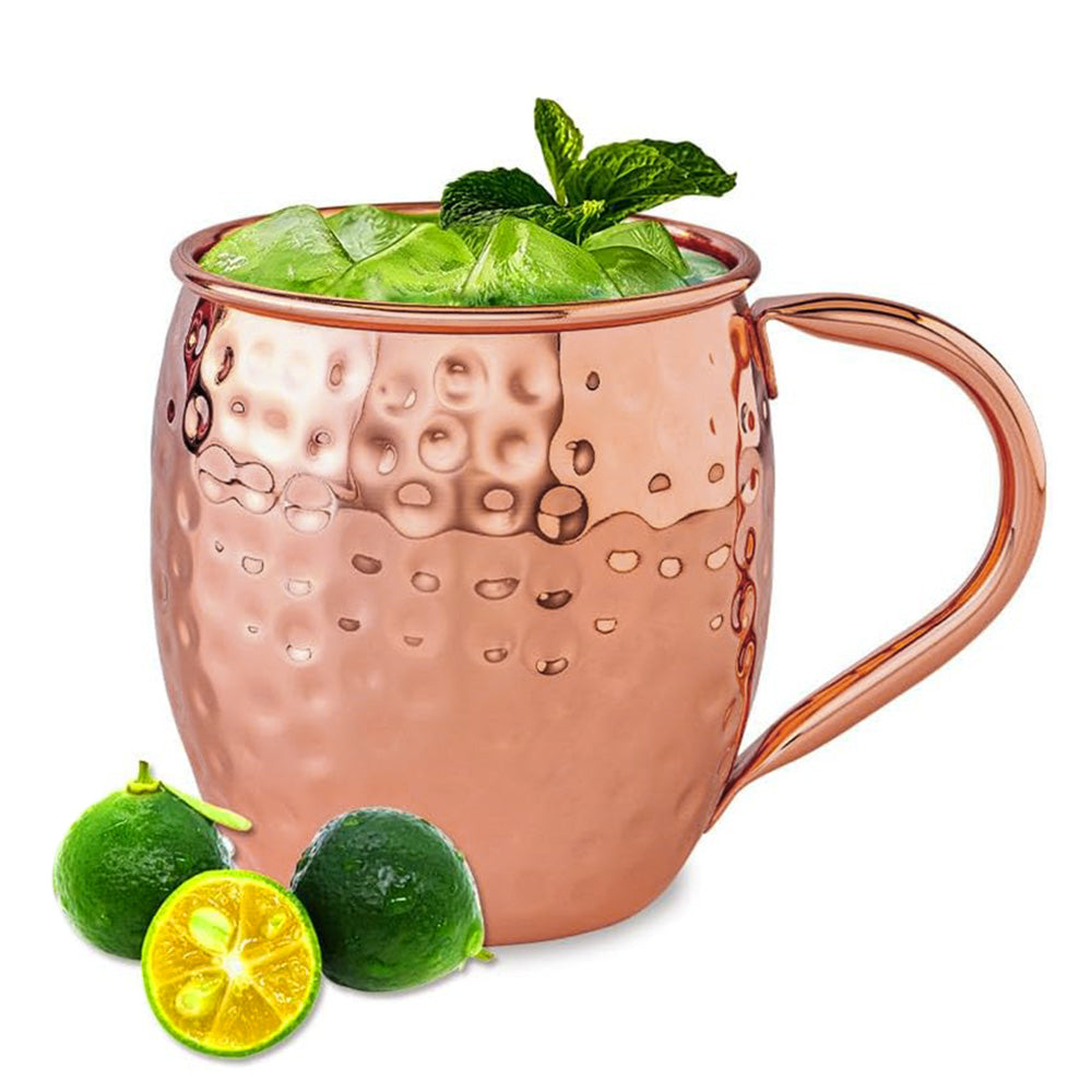 Copper Moscow Mule Mug 530ml Hammered Cocktail Beer Mug Bar Drinkware