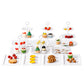 Cake Stand Set with 6 Tiered Cupcake Stands 4 Square Trays for Party Wedding Dessert