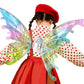 2Pcs LED Electric Butterfly Wings Light Up Moving Butterfly Wings with LED Lights and Music