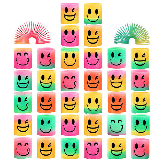36Pcs Mini Slinky Party Favors Goodie Bag Stuffers for Birthdays Classroom Prizes