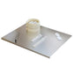 Stainless Steel Chopping Board L Shape Non Slip Cutting Board Metal for Kitchen