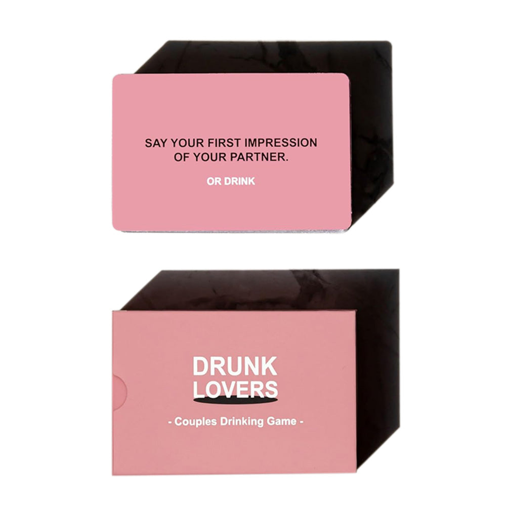 Drunk Lovers Couples Drinking Game For Date Night With 54 Game Cards