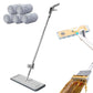 Self Wringing Microfiber Flat Floor Mop with Mite Removal Function and 5 Mop Pad