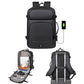 35L Large Water-Resistant Expandable Laptop Travel Backpack with USB Charging Hole