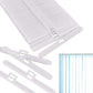 40Pcs 8.9 / 10 / 12.7cm Vertical Blind Double Hole Connector Clips for Vertical Blinds