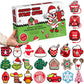 Advent Calendar 24 Days of Christmas Surprises with 10mm Straw Toppers