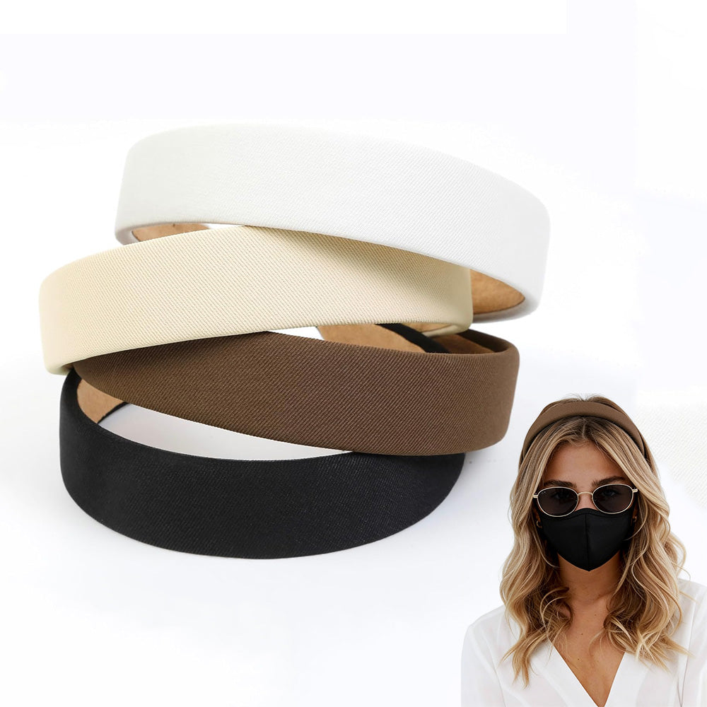 4PCS Wide Headbands Non Slip Trendy Headbands For Women Fashion Accessories