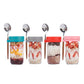 4Pcs 600ML Overnight Oats Containers with Lids and Spoons