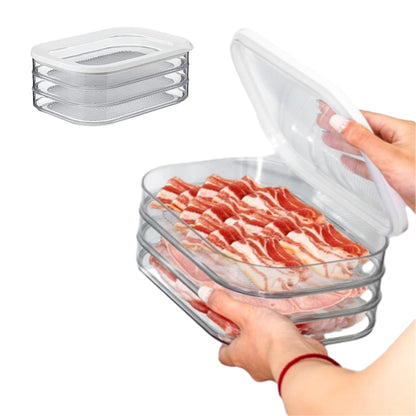 Refrigerator Food Storage Container with Airtight Lid