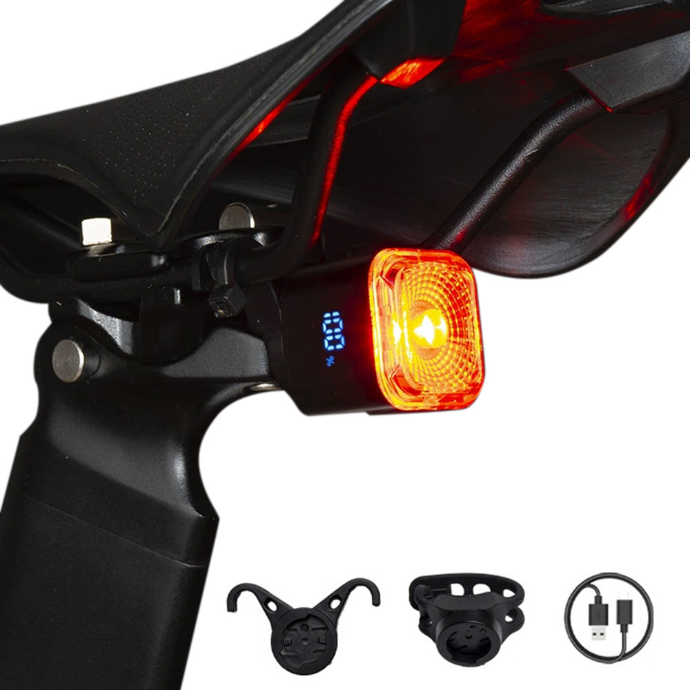 Smart Brake Sensing Bike Tail Light Rechargeable Cycling Safety Light