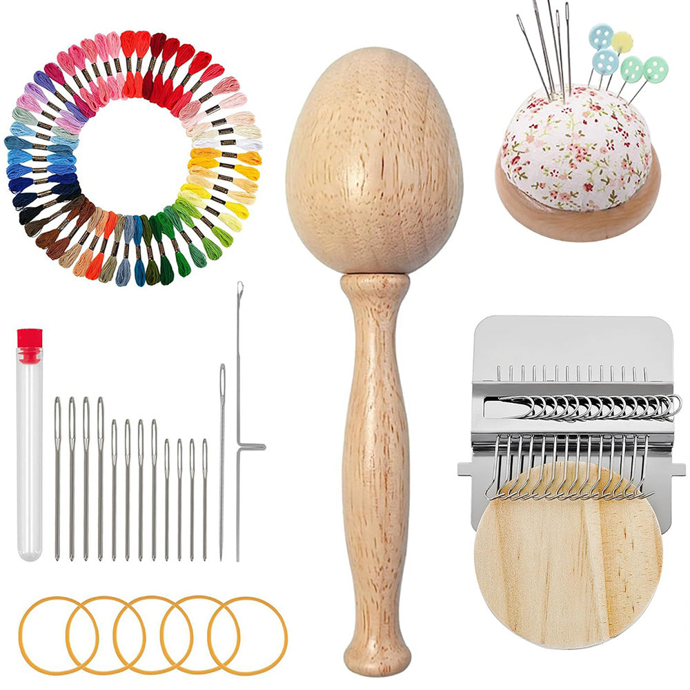 Mini Loom DIY Weaving Repair Tool Kit Clothes Sewing Supplies Weaving Frame
