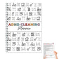 Cleaning Planner Schedule and Checklist Organizer Notebook Editable