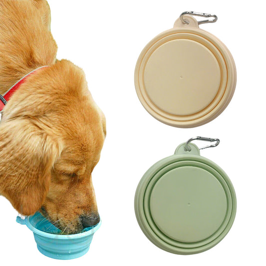 2 Pack Foldable Collapsible Dog Cat Pet Bowl