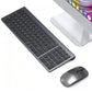 Wireless Keyboard and Mouse Set Triple Modes Bluetooth  Rechargeable For Tablet PC