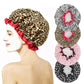 4 Pack Shower Caps Reusable Bathroom Hair Cover for Women Elastic Waterproof