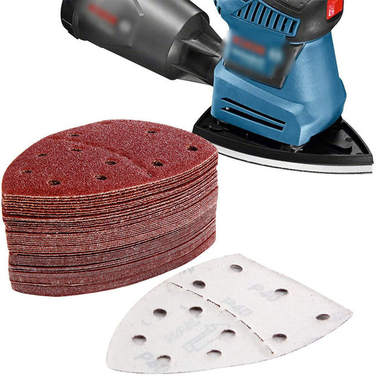 60Pcs Mouse Sanding Pads Detail Sander Sandpaper Sheets for Alloy Polishing