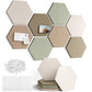 8 Pack Hexagon Felt Board Wall Tiles Bulletin Board Wall Decor