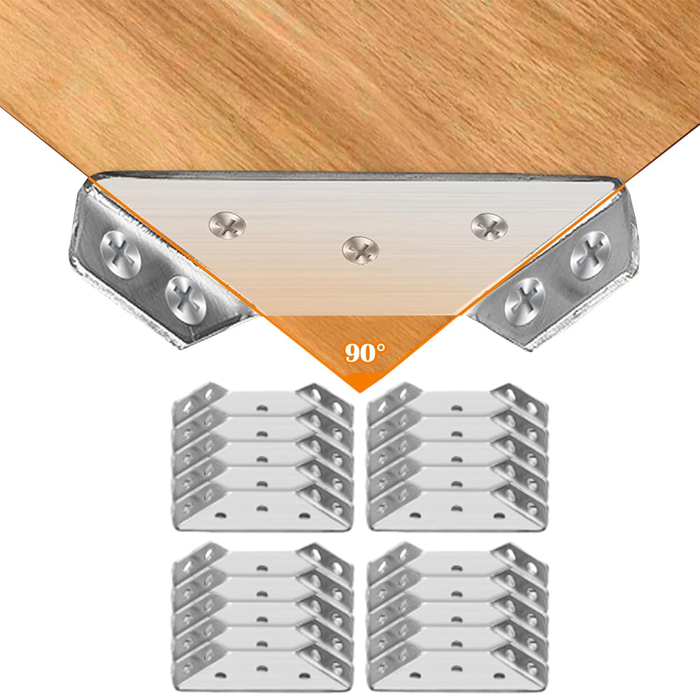 20Pcs Stainless Steel Universal Furniture Corner Connector Bracket