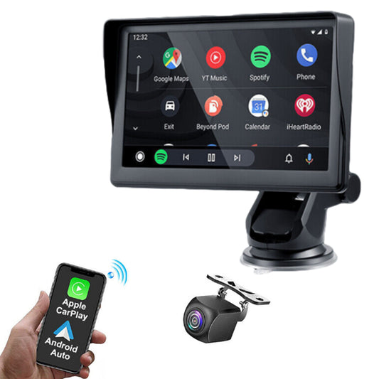 Wireless Car Stereo Touch Screen Car Radio Multimedia Player with Backup Camera for Carplay